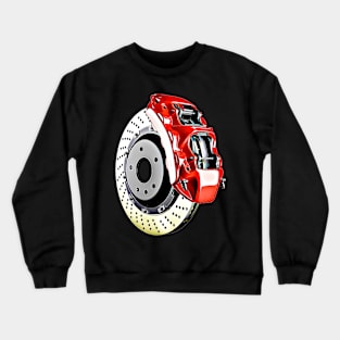 Brake Disc Cartoon Crewneck Sweatshirt